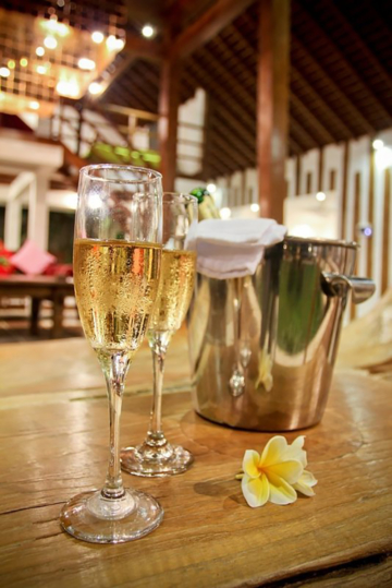 Champagne at La Villa Des Sens Bali